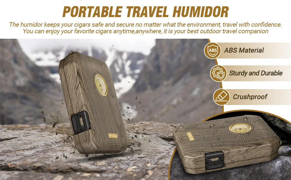 Travel Cigar Humidor Case