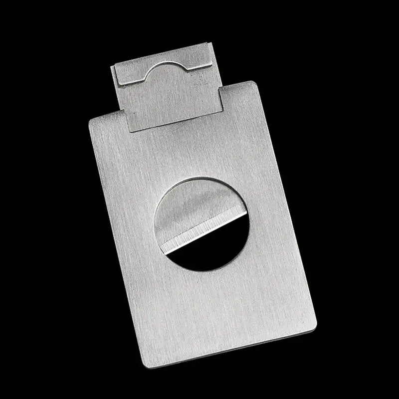Portable Smoking Square Cigar Cutter Stainless Steel Metal Cutter Guillotine Cigar Scissors Gift Ash & Ember Society