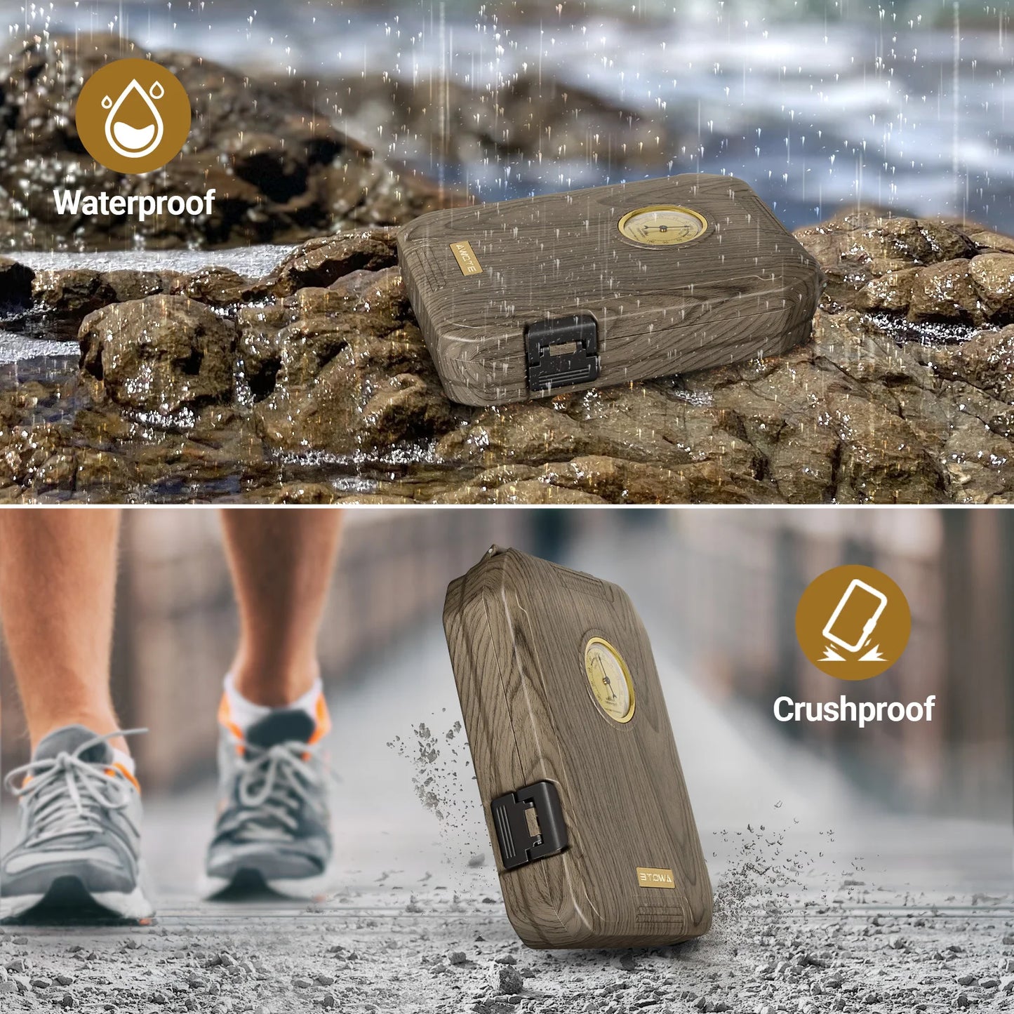 Travel Cigar Humidor Case