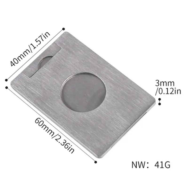 Portable Smoking Square Cigar Cutter Stainless Steel Metal Cutter Guillotine Cigar Scissors Gift Ash & Ember Society
