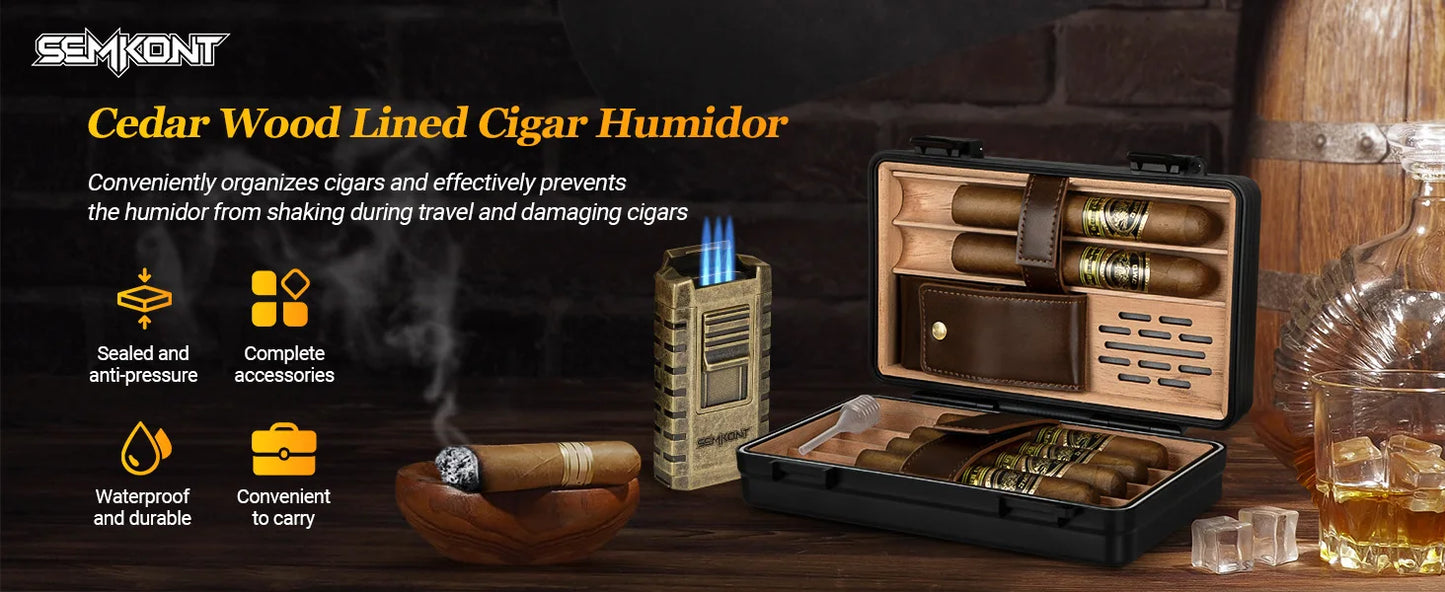 Waterproof Travel Cigar Humidor
