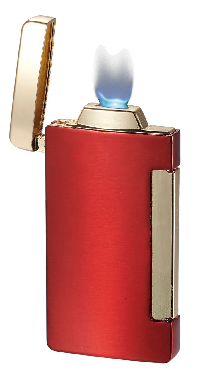 Visol Panther Single Flat Flame Cigar Lighter - Red - VLR406604-Panther-RD - Ash & Ember Society
