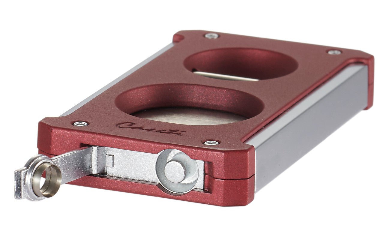 Caseti Trident 3 in 1 Burgundy Cigar Cutter - CACU140BG – Premium by Ash & Ember Society | Luxury cigar accessory