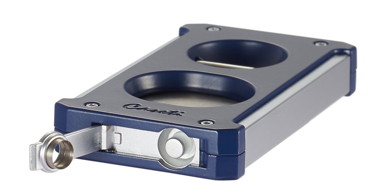 Caseti Trident 3 in 1 Navy Blue Cigar Cutter - CACU140BL – Premium by Ash & Ember Society | Luxury cigar accessory