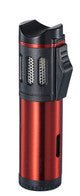 Visol Artemis Triple Flame Torch Lighter - Red - VLR402501 – Premium by Ash & Ember Society | Luxury cigar accessory