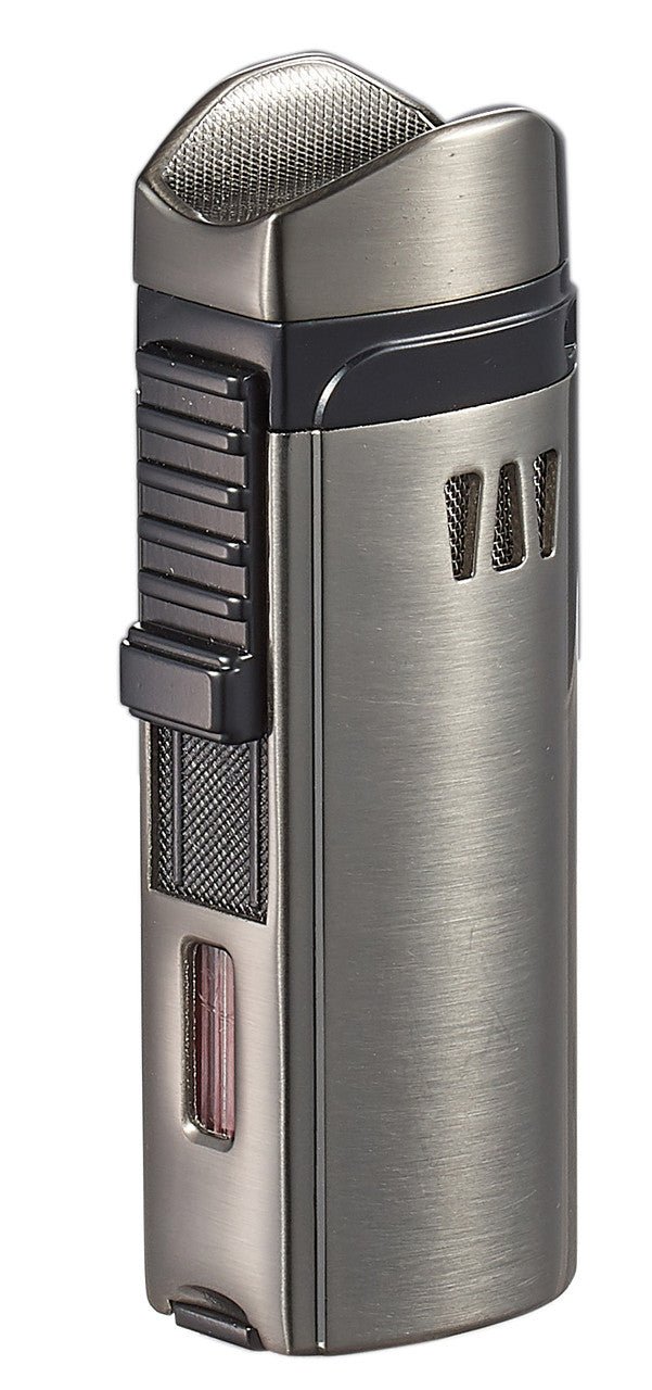 Visol Denali Triple Torch Cigar Lighter - Gun Metal - VLR405503 - Denali - GM – Premium by Ash & Ember Society | Luxury cigar accessory