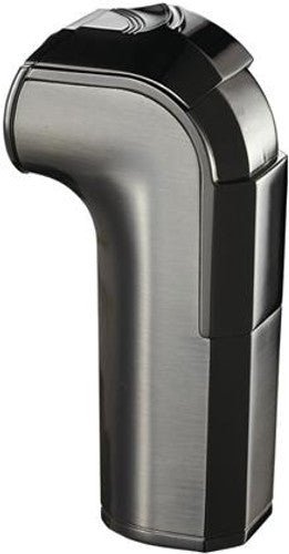 Visol Handle Triple Jet Flame Satin Gunmetal Cigar Lighter - VLR500603 – Premium by Ash & Ember Society | Luxury cigar accessory