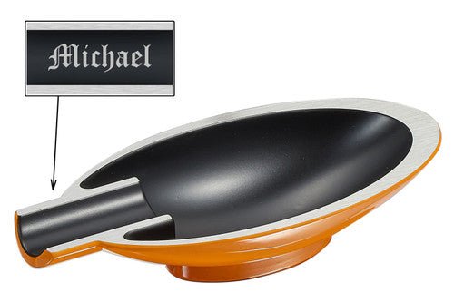 Visol Magus Orange Cigar Ashtray - VASH430OR – Premium by Ash & Ember Society | Luxury cigar accessory