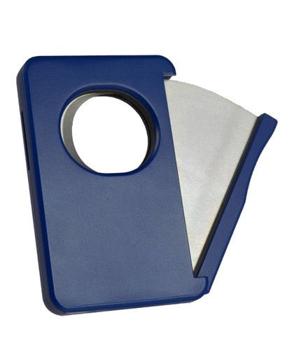 Visol Sidecut Double Guillotine Cigar Cutter - Blue - VCUT725BU – Premium by Ash & Ember Society | Luxury cigar accessory