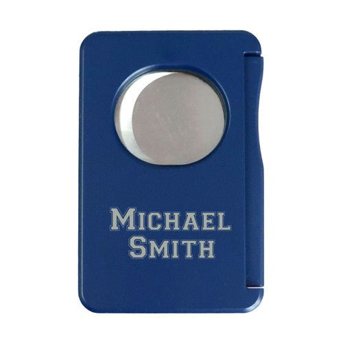 Visol Sidecut Double Guillotine Cigar Cutter - Blue - VCUT725BU – Premium by Ash & Ember Society | Luxury cigar accessory