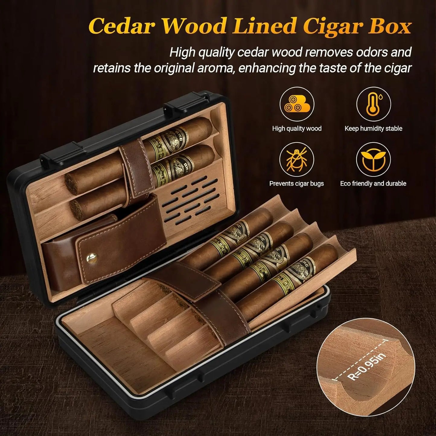 Waterproof Travel Cigar Humidor