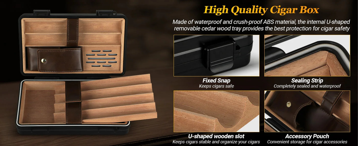 Waterproof Travel Cigar Humidor