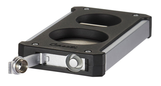 Caseti Trident 3 in 1 Matte Black Cigar Cutter - CACU140BK