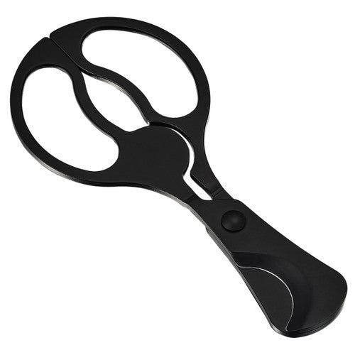 Visol Archibald Matte Black Stainless Steel Cigar Scissors - VCUT722 – Premium by Ash & Ember Society | Luxury cigar accessory