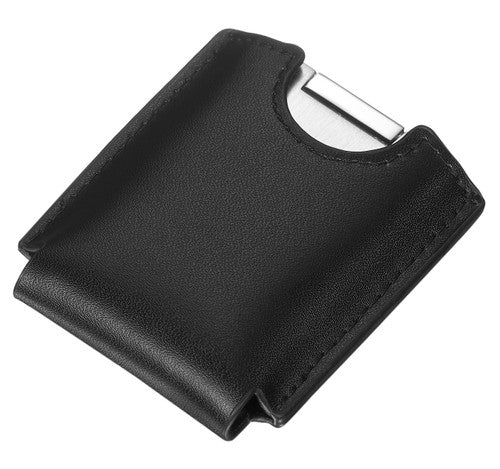 Visol Black Felt with Leather Exterior Stitched Cigar Cutter Case - VCUT30008P