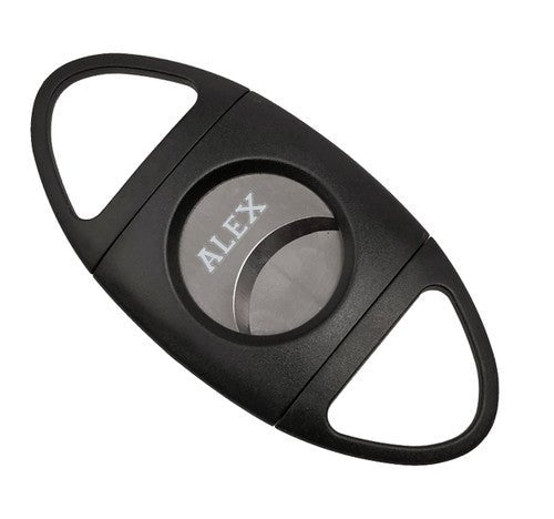 Visol Bumble Black Double Guillotine Cigar Cutter - VCUT407 – Premium by Ash & Ember Society | Luxury cigar accessory