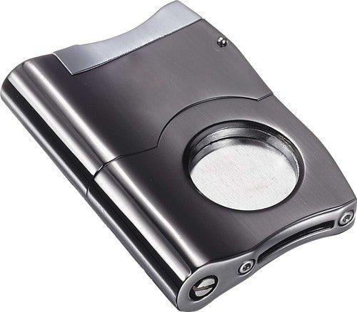 Visol Caracas Gunmetal Cigar Cutter - VCUT65 – Premium by Ash & Ember Society | Luxury cigar accessory
