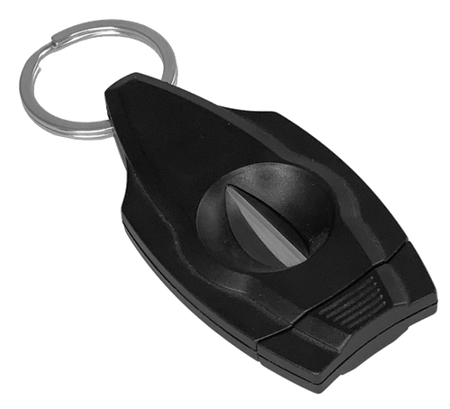 Visol Keywedge Wedge Cigar Cutter with Keychain - VCUT418 – Premium by Ash & Ember Society | Luxury cigar accessory