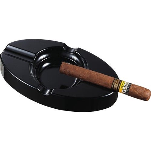 Visol Mauricio Black Cigar Ashtray - VASH507 – Premium by Ash & Ember Society | Luxury cigar accessory