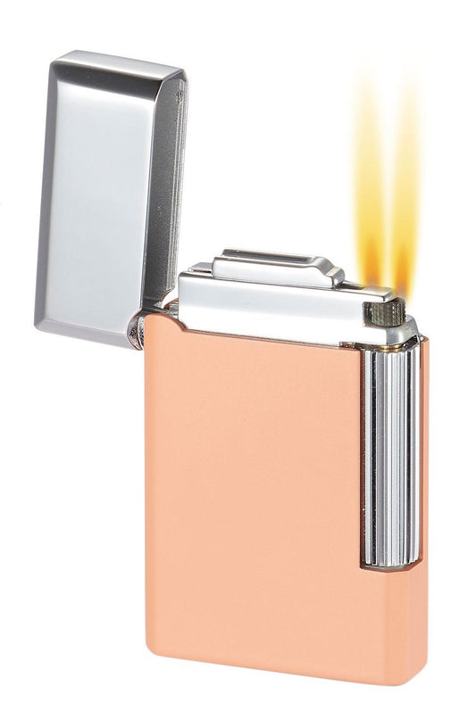 Visol Pyxis Salmon Flint Lighter - VLR301005SM – Premium by Ash & Ember Society | Luxury cigar accessory