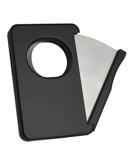 Visol Sidecut Double Guillotine Cigar Cutter - Black - VCUT725BK – Premium by Ash & Ember Society | Luxury cigar accessory