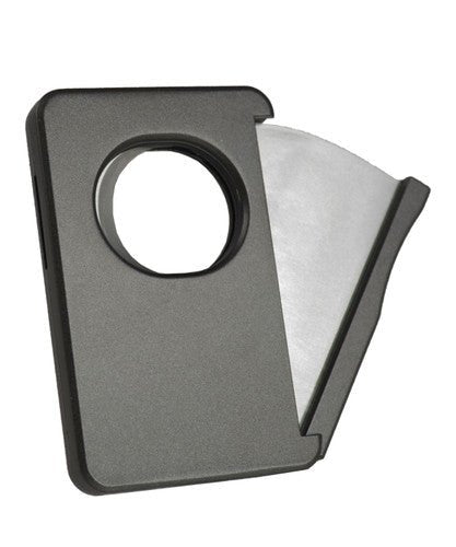 Visol Sidecut Double Guillotine Cigar Cutter - Gunmetal - VCUT725GM – Premium by Ash & Ember Society | Luxury cigar accessory