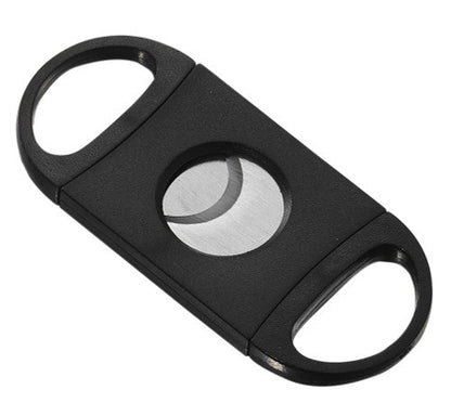 Visol Tahoe Cigar Cutter with Matte Black Stainless Steel Plate - VCUT414BK – Premium by Ash & Ember Society | Luxury cigar accessory