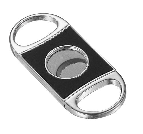 Visol Vincent Matte Black Double Guillotine Cigar Cutter - VCUT406BK – Premium by Ash & Ember Society | Luxury cigar accessory
