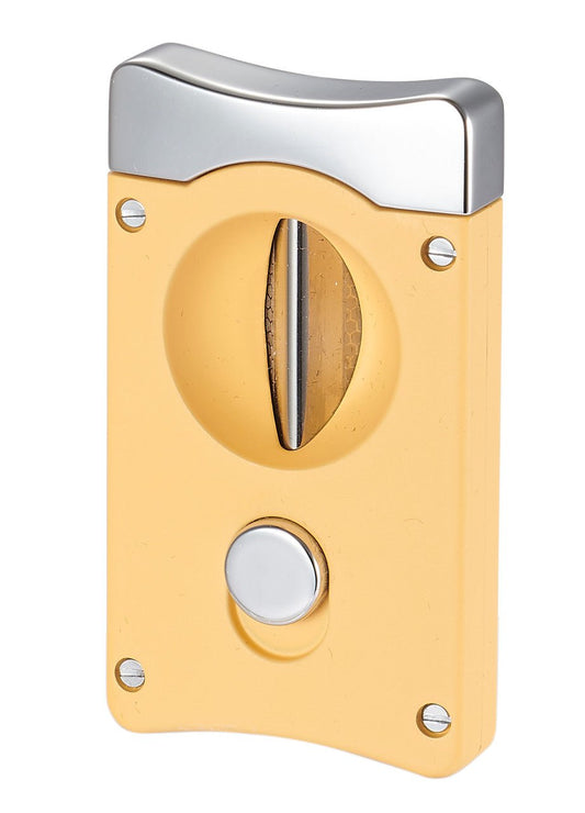Visol Wedge V Cigar Cutter - Yellow - CACU137YL – Premium by Ash & Ember Society | Luxury cigar accessory